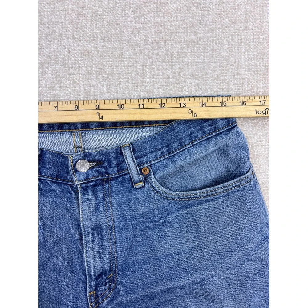 Levis 505 Regular Fit Denim Shorts Mens 33 Medium Wash Blue Cotton 34505-2111